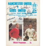 MANCHESTER UTD 1970 Official programme for the 1970 FA Cup Semi-Final – Manchester United v Leeds