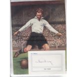 ENGLAND AUTOGRAPHS Photographs and magazine pictures of England players in their club kits, with