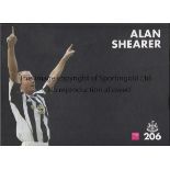 ALAN SHEARER / NEWCASTLE UNITED Official Newcastle United book, Alan Shearer 206, a picture