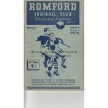 ROMFORD FC Illustrated Souvenir 1947/8 booklet. Good