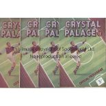 CRYSTAL PALACE 49/50 Four Crystal Palace home programmes, 49/50 , v Bristol City, Torquay, Newport