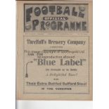 EVERTON - BRADFORD CITY 1914-15 Everton home programme v Bradford City, 25/12/1914, Everton