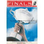 RUGBY LEAGUE PREMIERSHIP Nine large format programme for Rugby League Premiership Finals, 1989-