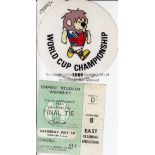 1966 WORLD CUP FINAL TICKET Standing ticket which has a very slight horizontal crease plus an