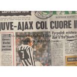 1973 EUROPEAN CUP FINAL Ajax v Juventus played 30 May 1973 in Belgrade. Italian ''Stadio'' newspaper