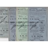 BROMLEY Three Bromley home programmes 52/3 including FA Cup v Gravesend, 3 x 53/4, 5 x 54/5 and 8