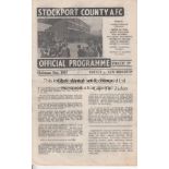 STOCKPORT - NEW BRIGHTON 47 Stockport home programme, Christmas Day 1947 , v New Brighton, four page