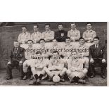 POSTCARD Postcard of the Blackpool team of 1950/51. Generally good