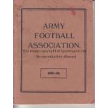 ARMY FOOTBALL ASSOCIATION Ninety page handbook for 1935/6 season, affiliated to all 4 of the UK