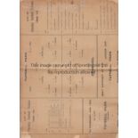 TUFNELL PARK - ROMFORD 1909-10 Tufnell Park home programme v Romford 8/1/1910, single sheet