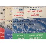 RUGBY LEAGUE CUP FINALS 1961-70 Ten Rugby League Cup Final programmes, 1961-70 inclusive, some