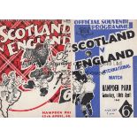 ENGLAND A collection of 19 England aways v Scotland 1948,1950 and 1952 (with ticket), Germany