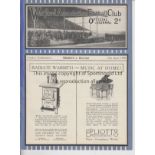 WATFORD Programme Watford Reserves v Arsenal Reserves 10th April 1928. Ex Bound Volume. Generally
