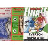 EUROPEAN FINALS Five European Finals plus a copy of Onze magazine supplement covering the 1976