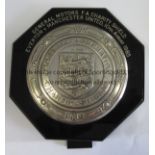 CHARITY SHIELD - MAN UTD 1985 Charity Shield plaque awarded to John Gidman of Manchester United