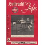 1960 EUROPEAN CUP SEMI FINAL Eintracht Frankfurt v Glasgow Rangers played 13 April 1960 in Frankfurt