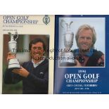 GOLF A collection of 4 Open Golf programmes 1987,1989,1992,1994 plus items from the 1980 Open-