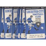 LEICESTER CITY 59-60 Twenty two Leicester home programmes 59-60, 21 x League , missing v Man Utd but