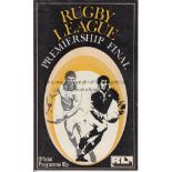 PREMIERSHIP FINALS 1975-88 Fourteen Rugby League Premiership Final programmes, 1975-1988