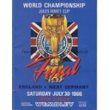 1966 WORLD CUP FINAL Official original programme for the 1966 World Cup Final, England v West