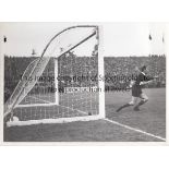 1961 EUROPEAN CUP FINAL Two press photographs , 9" x 7" , from the 1961 European Cup Final, one