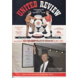 MAN UTD - FERGUSON Manchester United home programme v Queens Park Rangers, 22/11/86, first home game