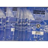 LEICESTER CITY 66-7 Twenty five Leicester home programmes, 66/7, set of 21 x League plus scarce