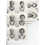 SURREY CCC AUTOGRAPHS 1970'S Four double portrait postcards signed by Edrich, Roope, Butcher,