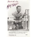 CRICKET A.J. McIntyre (1918-2010), 3 Tests 1950-55, Surrey 1938-1963, signed photo postcard (