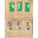 CARD ALBUMS Two Cigarette card albums complete - Cricketers 1938 and an Album of Famous Tennis