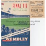FA CUP FINAL 1949 Programme (lacks staples),ticket (score on front) and song sheet (ph) Leicester