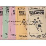 DARLINGTON A collection of 25 Darlington home programmes from the 1959/60 season, all 23 League