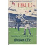 1951 FA CUP FINAL Programme for Blackpool v Newcastle United, numbers on cover, score entered and