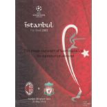 CHAMPIONS LEAGUE Six Champions League Final programmes, 2005 (sealed with separate booklet in