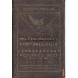 NOTTS COUNTY 1924/25 Notts County season ticket Includes a Fixture list with results entered in