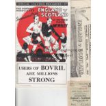 ENGLAND - SCOTLAND 1934 Official programme, match ticket and songsheet, England v Scotland, 14/4/