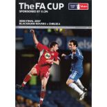 2006/07 FA CUP RUN TO THE FINAL All 14 programmes for Chelsea and Manchester United in their FA
