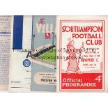 1960'S FOOTBALL PROGRAMMES Over 90 programmes including 1960/1 League Cup matches Southampton v