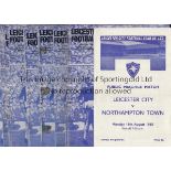 LEICESTER CITY 65-6 Twenty three Leicester home programmes , 65-6, 21 x League, pre-season