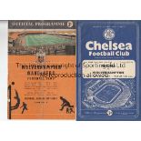 YOUTH CUP FINAL 1958 Both programmes for the 1958 Youth Cup Final, at Chelsea 29/4/58 and at