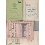 REGATTA PROGRAMMES Six pre-WWII programmes: Reading Amateur 17/6/1939, Richmond & Twickenham Amateur