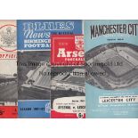 LEICESTER CITY 61-2 Nineteen Leicester away programmes, 61/2, all League, missing games at Tottenham