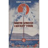SOUTH AFRICAN CRICKET 1935 Souvenir brochure compiled by A.W. Simpson issued by Day-By-Day
