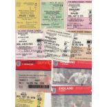 ENGLAND TICKETS A collection of 36 England home (28) and away (8) tickets 1957-2005 to include v