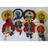 WORLD CUP 66 Eight rosettes, six from World Cup 66, North Korea, Hungary, Portugal, Brazil, ,