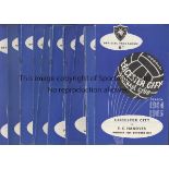 LEICESTER CITY 64-5 Twenty two Leicester home programmes 64-5 , set of 21 League programmes plus