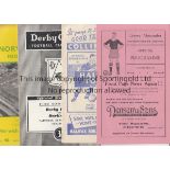 DARLINGTON A collection of 13 Darlington away programmes v Crewe 1948/49, Halifax 1952/53, Derby