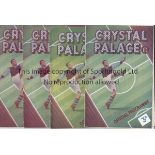 CRYSTAL PALACE 49/50 Four Crystal Palace home programmes, 49/50 , v Southend, Leyton Orient,