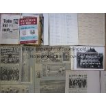 SCRAPBOOKS Collection of 16 scrapbooks /hand written exercise books mainly relating to Kent football