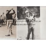 GOLF Two Press Photos of Golfers - Larry Nelson of the USA winner of the 1981 and 1987 PGA and US